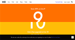 Desktop Screenshot of ableton.com